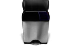 simplehuman - 46L Fingerprint Proof Rectangular Recycle Bin
